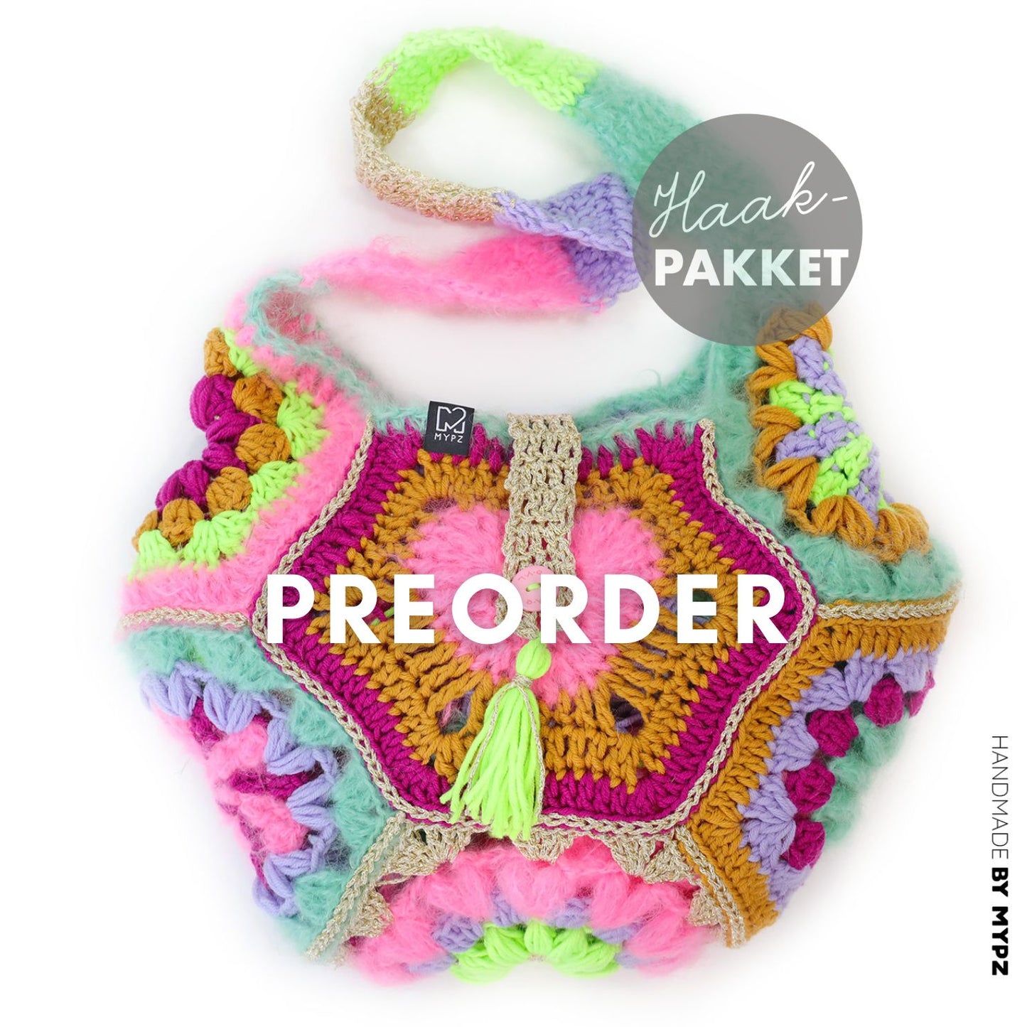 Häkelset - MYPZ Happiness Tasche (ENG-NL-DE)