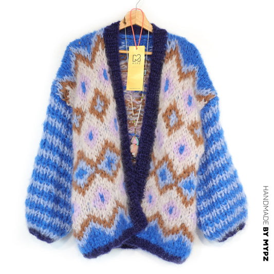 Strickset – Chunky-Mohair-Jacke Alpine Breeze Nr.12 (ENG-DE-NL-ES-FR-IT-DA-SV-NO)