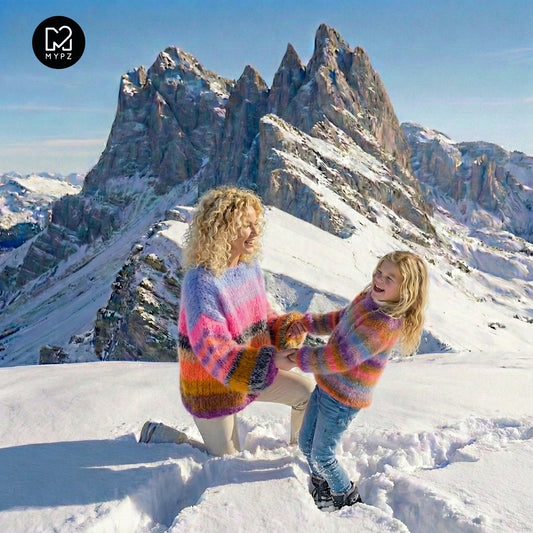 Knitting Kit – MYPZ Basic Chunky Pullover Candy Heat No15 (ENG-NL-DE)