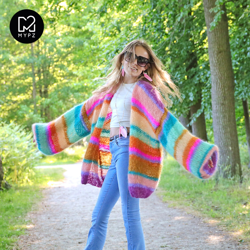 Strickset – MYPZ Basic Light Mohair Cardigan Crystal No10 (ENG-NL-DE)