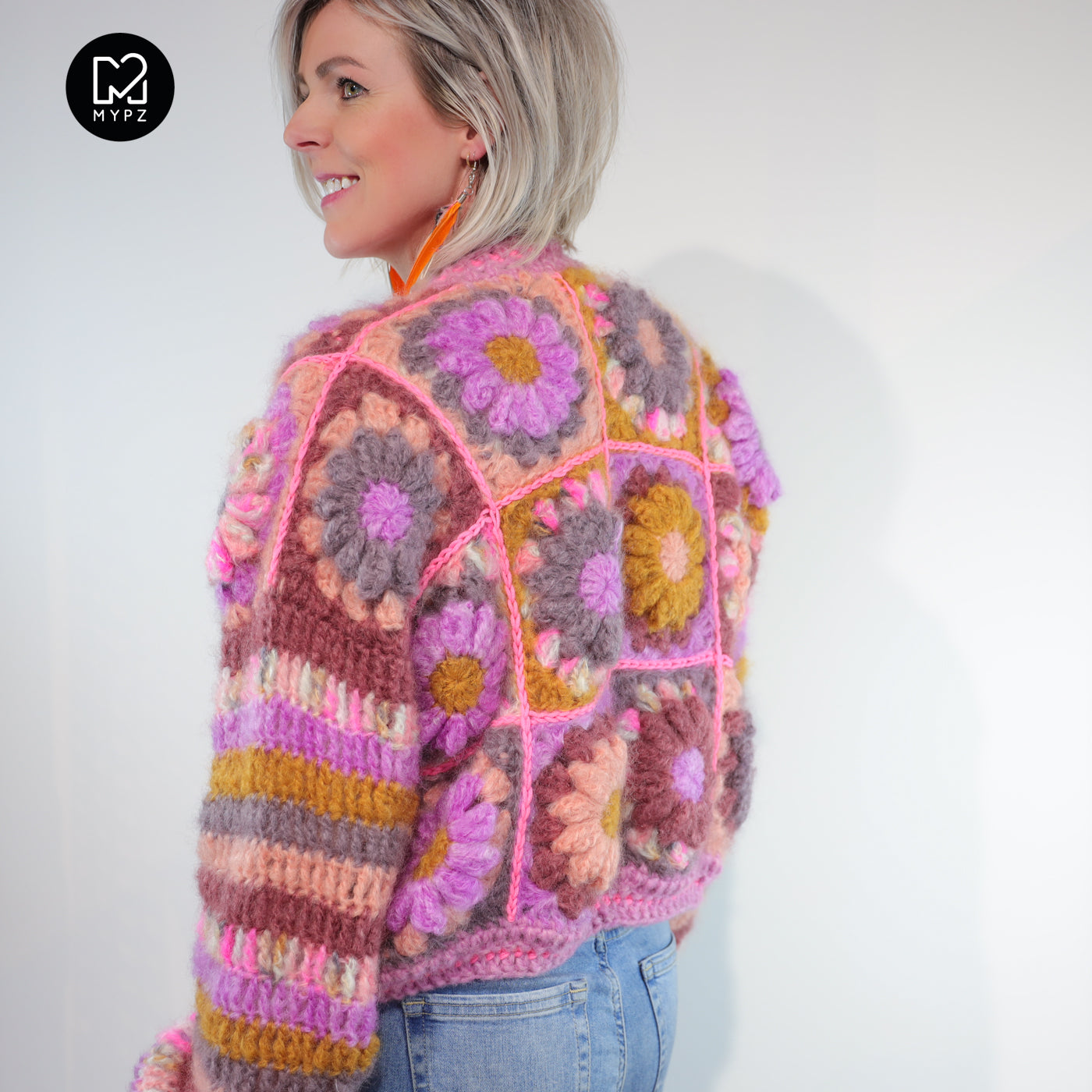 Häkelanleitung - MYPZ 3D Granny Cardigan Mona (ENG-NL)