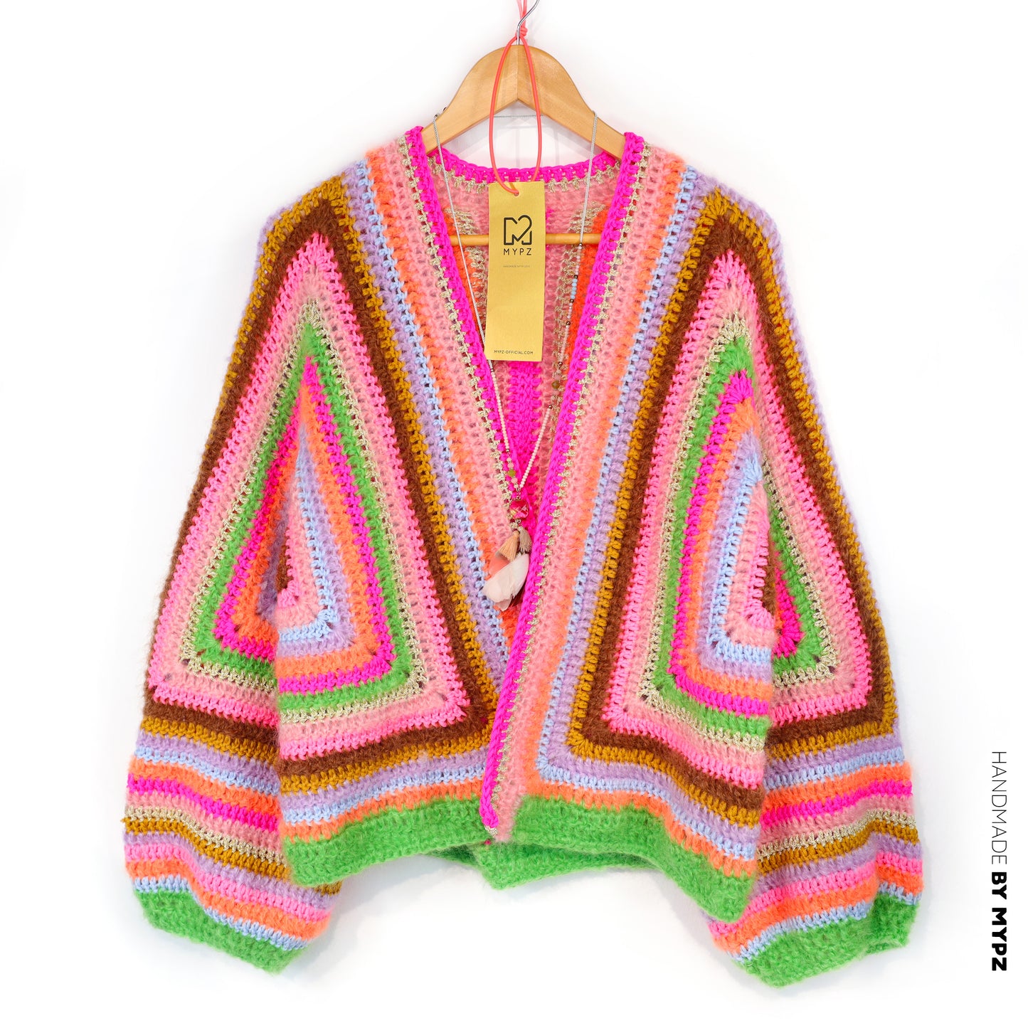 Crochet kit - MYPZ Hexagon Cardigan Vibrant Soul (ENG-NL-DE)