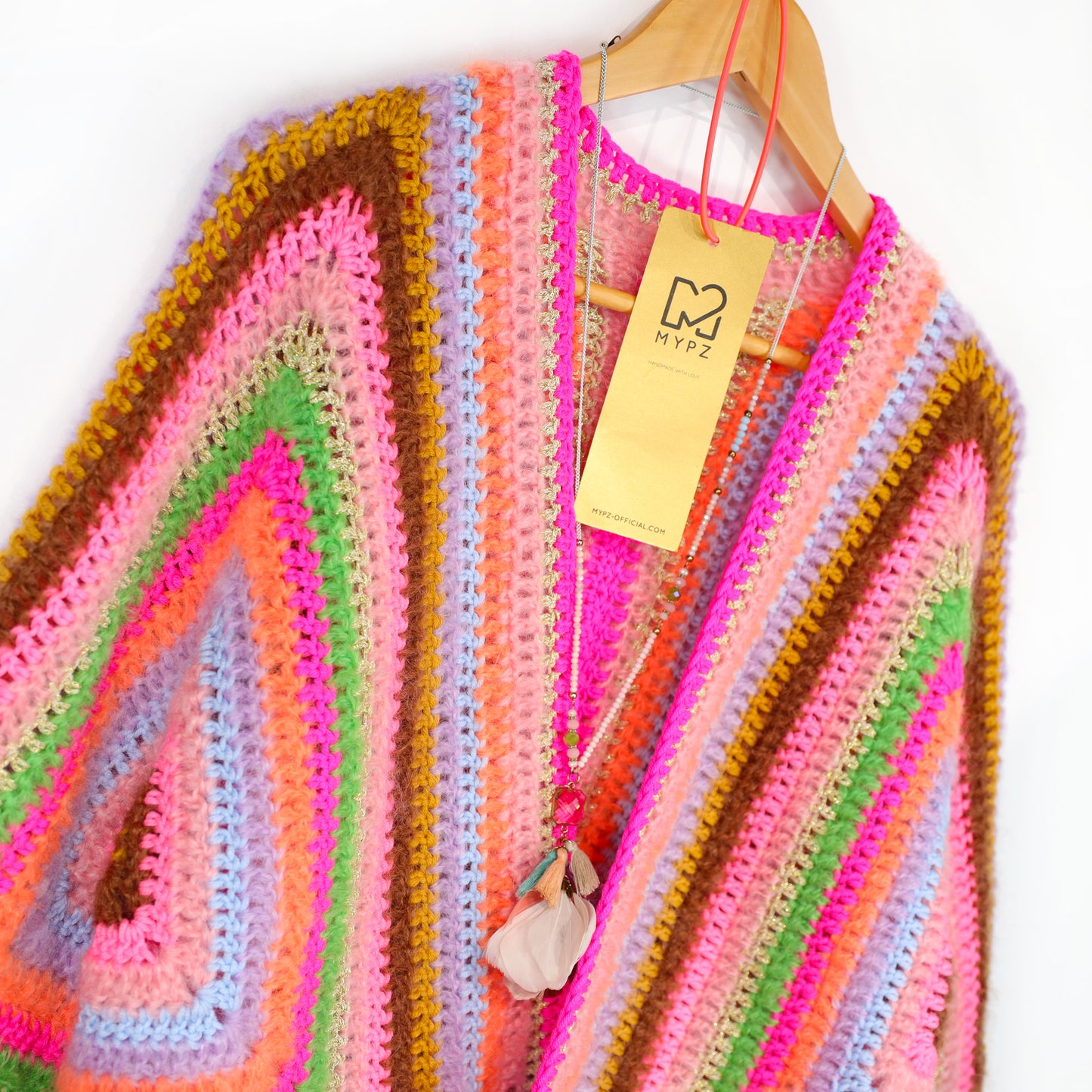 Crochet kit - MYPZ Hexagon Cardigan Vibrant Soul (ENG-NL-DE)