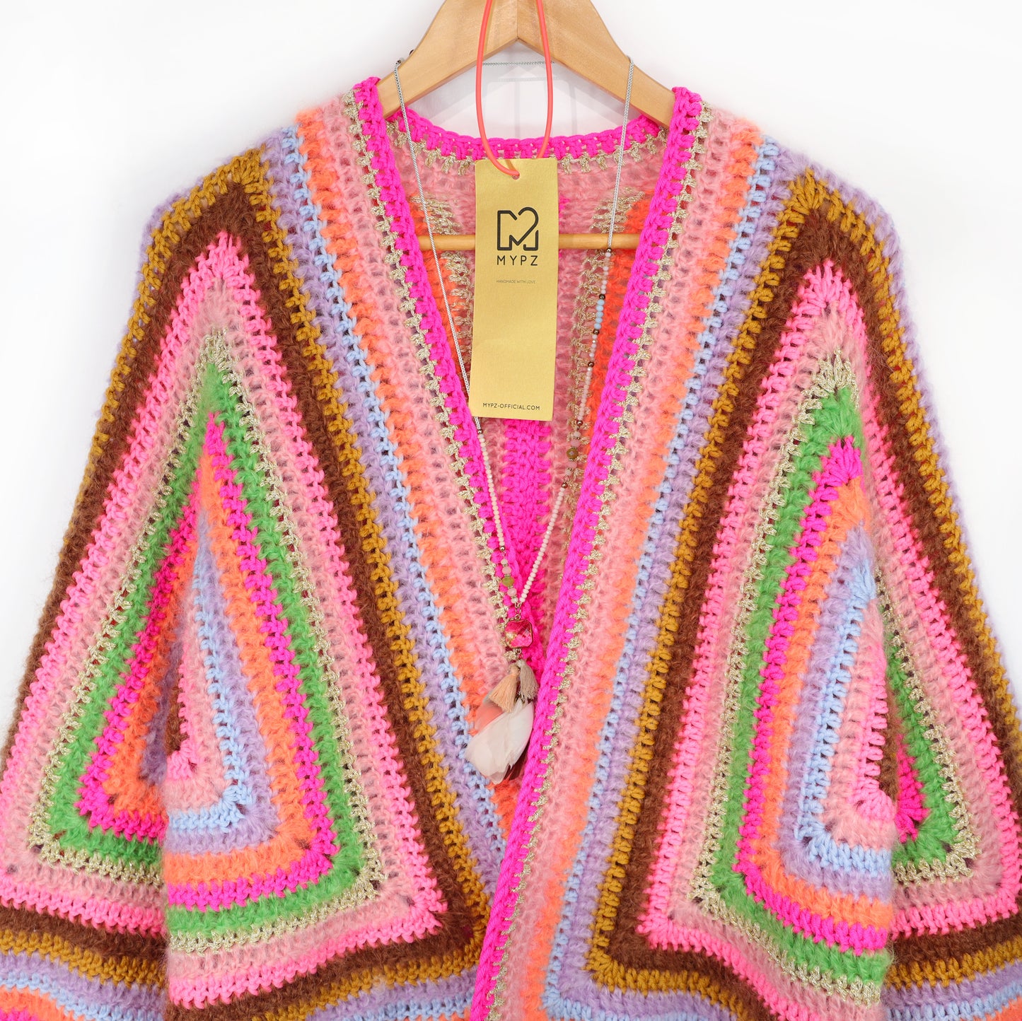 Crochet kit - MYPZ Hexagon Cardigan Vibrant Soul (ENG-NL-DE)
