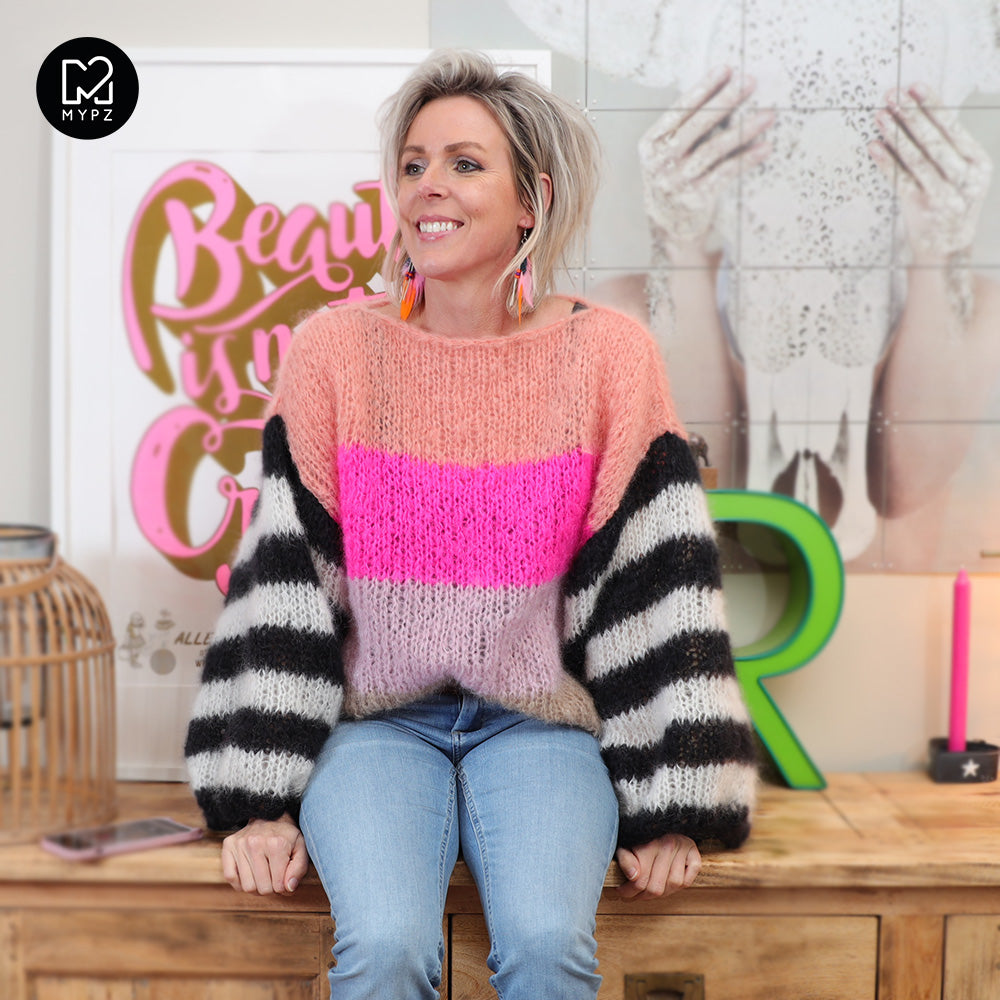 Strickanleitung – MYPZ Basic Light Mohair Pullover Emily No10 - beginner (ENG-NL-DE)