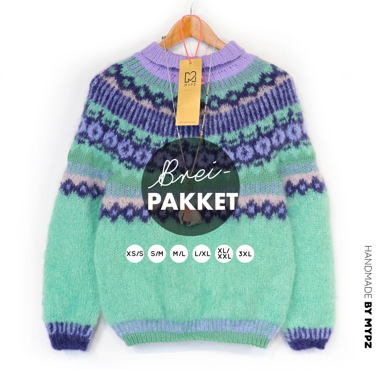 Strickset – MYPZ top-down pullover Oceana No6 (ENG-NL-DE)
