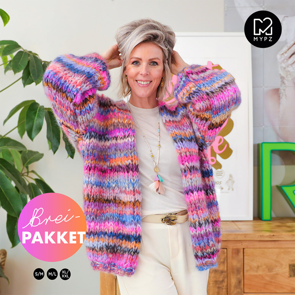 Strickset – MYPZ Chunky Mohair Cardigan Flirty No15 (ENG-NL-DE)
