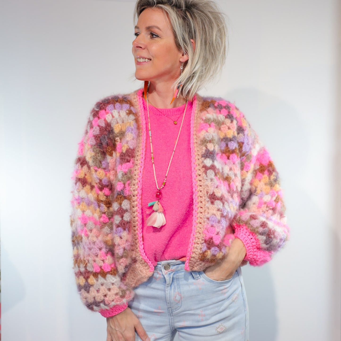 Häkelanleitung - MYPZ Mohair Cardigan Pastel Bloom (ENG-NL-DE)