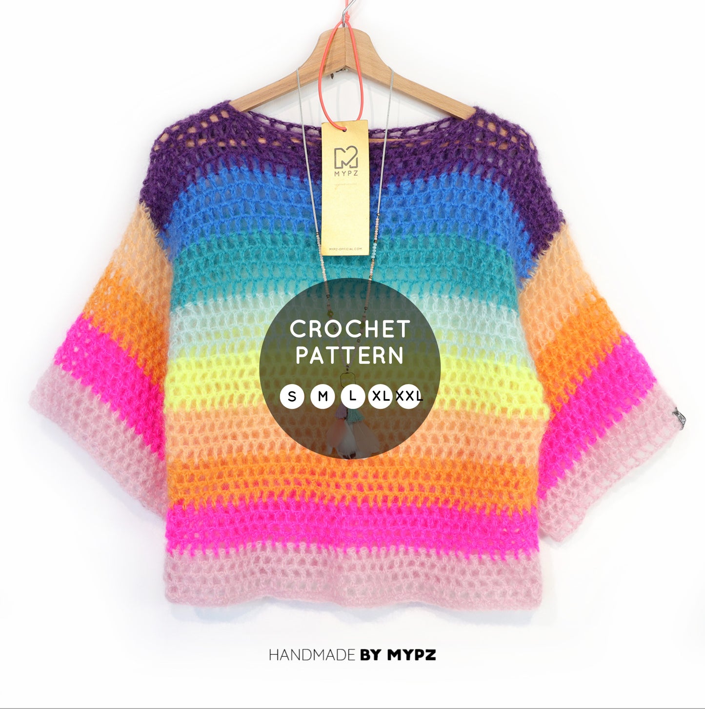 Häkelanleitung – MYPZ Rainbow top (ENG-NL-DE)