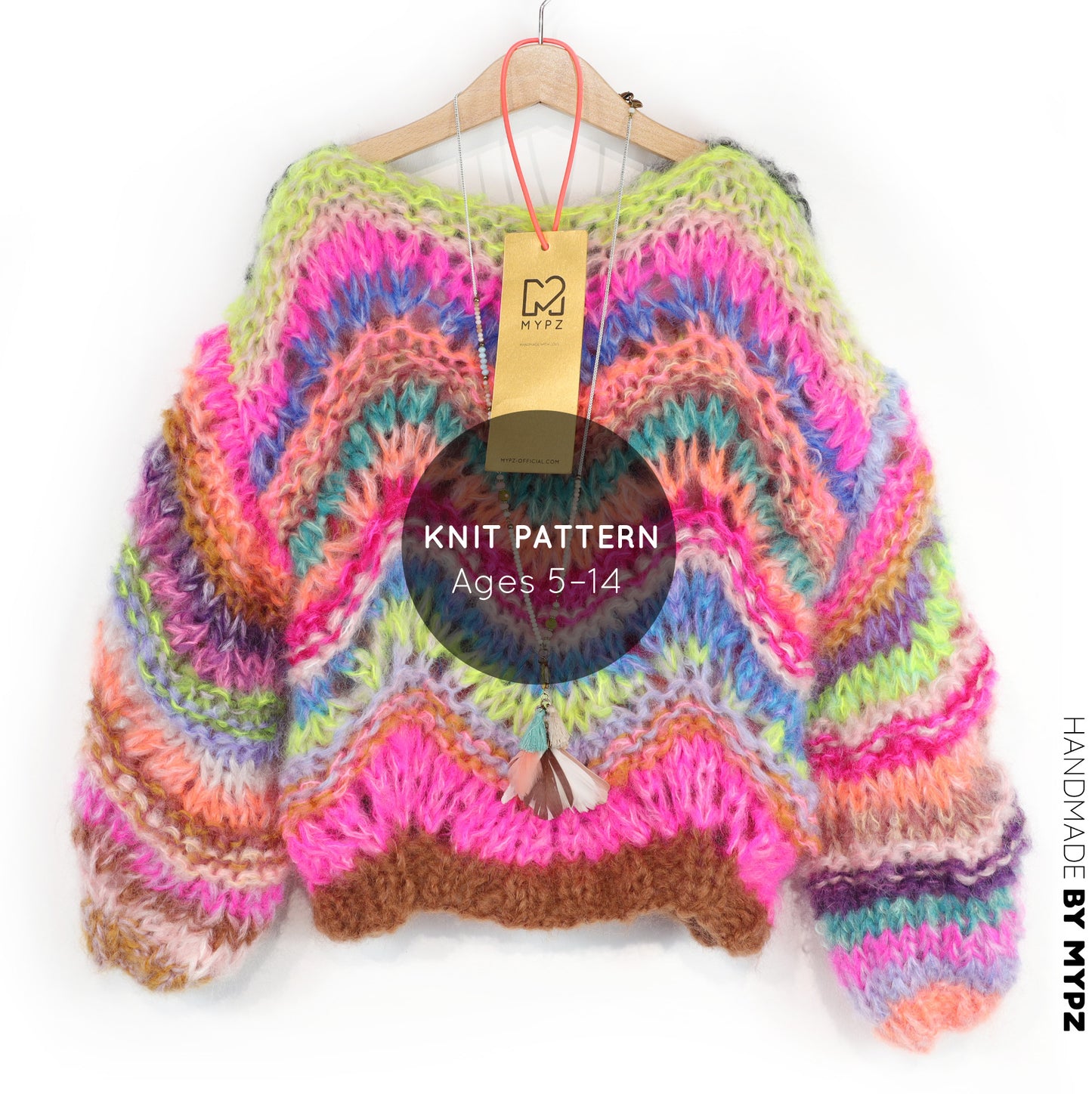 Kinder Muster Paket – 5 Bunte Strickmuster (ENG-NL-DE)