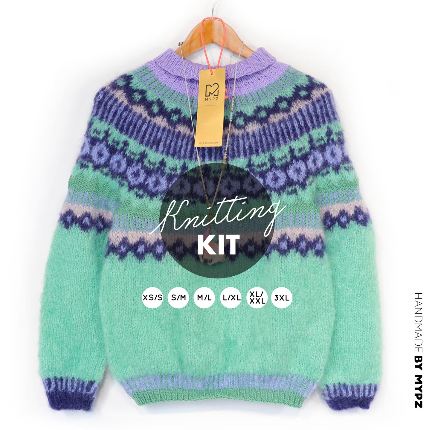 Strickset – MYPZ top-down pullover Oceana No6 (ENG-NL-DE)