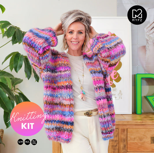 Strickset – MYPZ  Chunky Mohair Cardigan Flirty No15 (ENG-NL-DE)