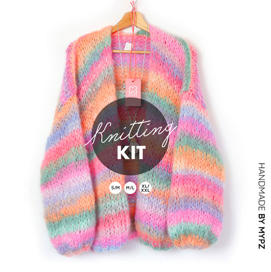 Strickset – MYPZ  Chunky Mohair Cardigan Pastelicious No15 (ENG-NL-DE)