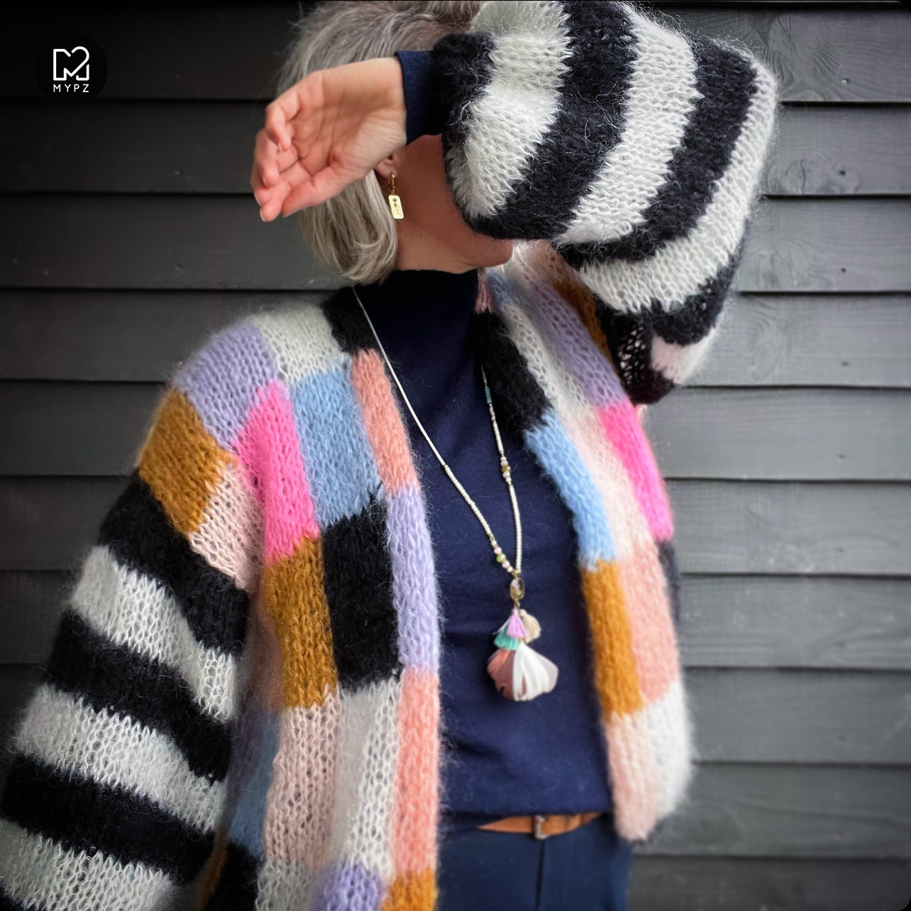 Strickanleitung – MYPZ Light Mohair Cardigan Fuzzy No10 (ENG-NL-DE)