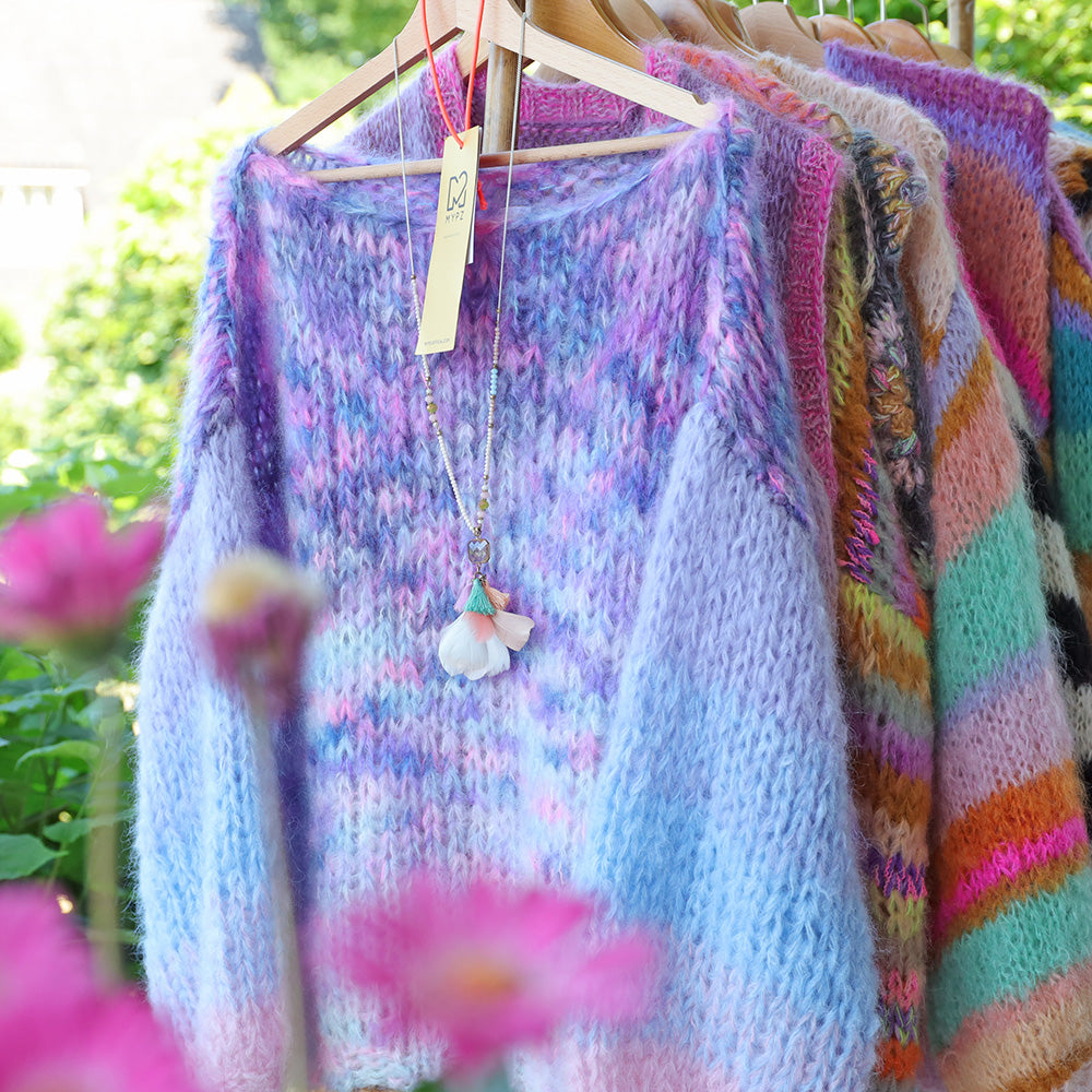 Strickset – MYPZ Basic Chunky Pullover Heliotrope No15 (ENG-NL-DE-FR-ES)