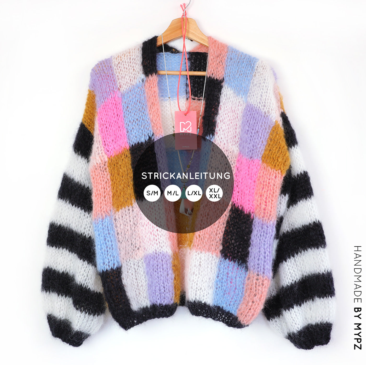 Strickanleitung – MYPZ Light Mohair Cardigan Fuzzy No10 (ENG-NL-DE)