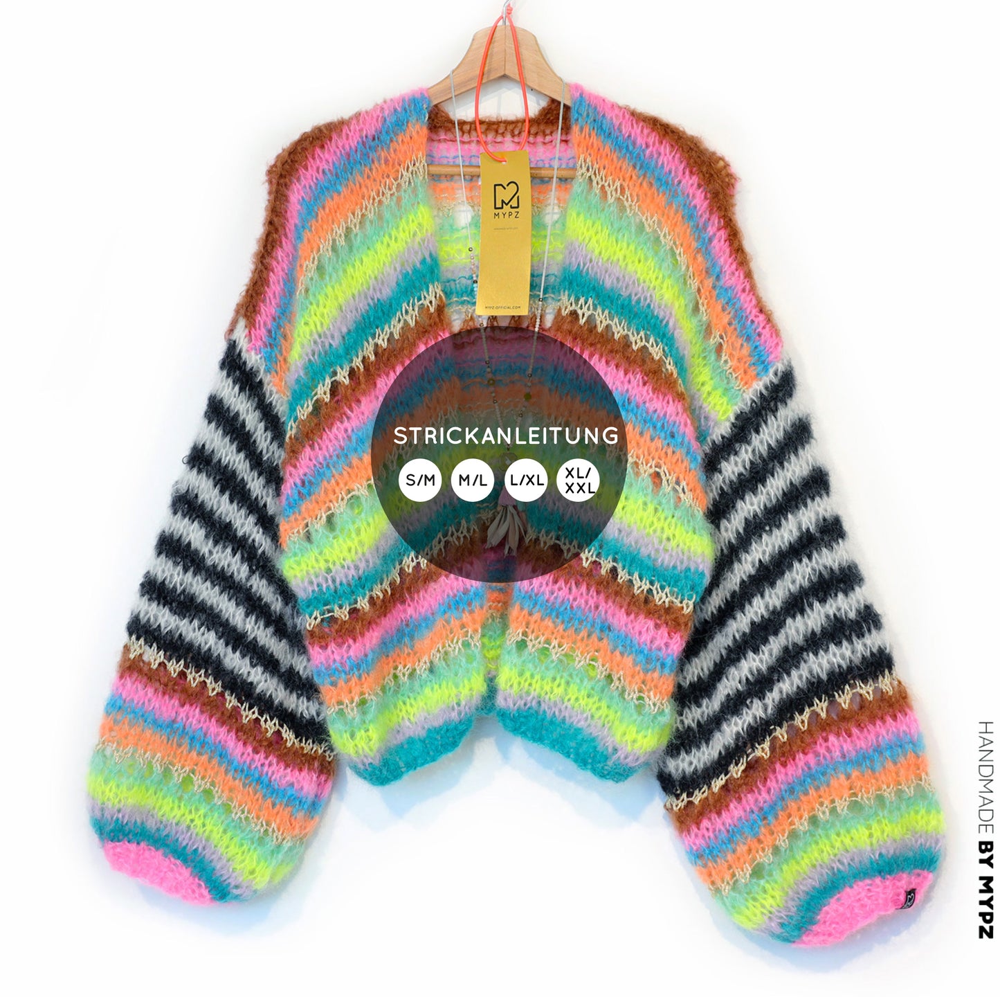 Strickanleitung – MYPZ Mohair Cardigan Magic No10 (ENG-NL-DE)