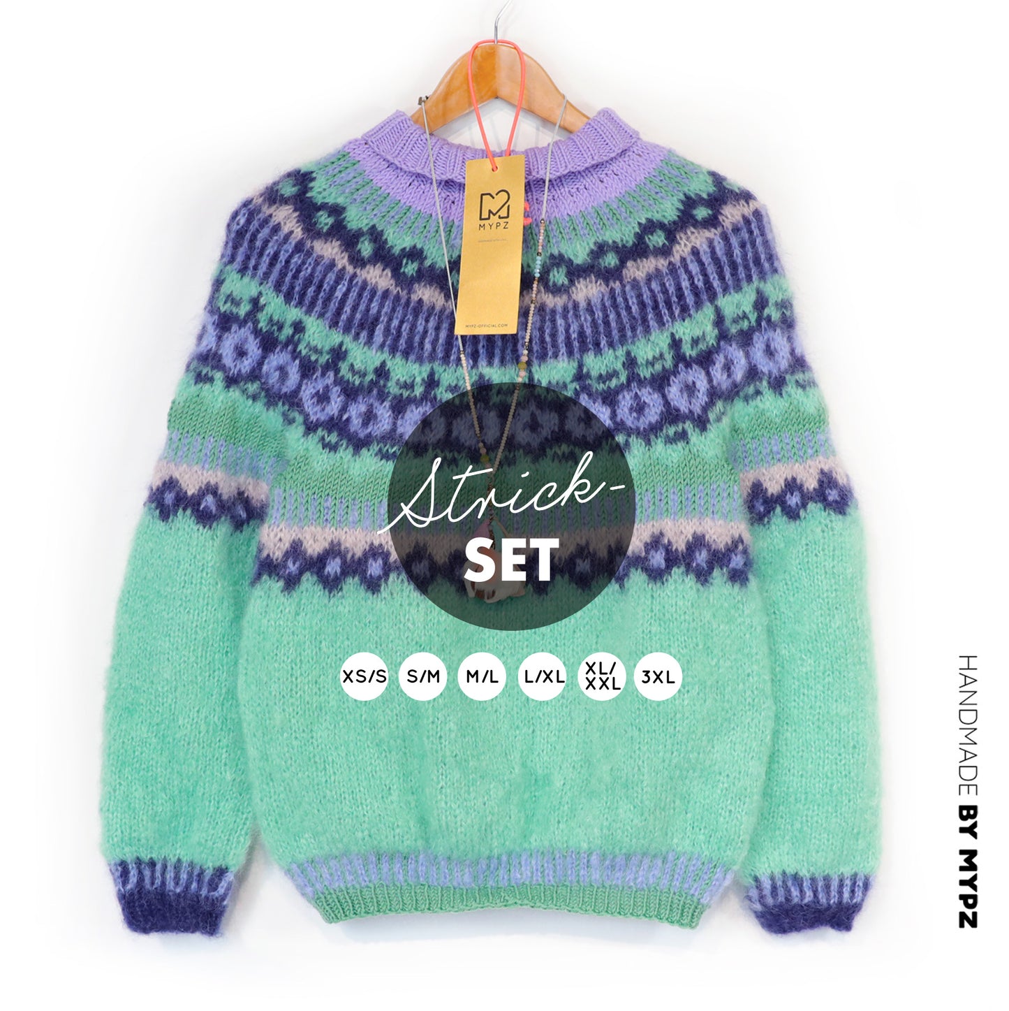Strickset – MYPZ top-down pullover Oceana No6 (ENG-NL-DE)