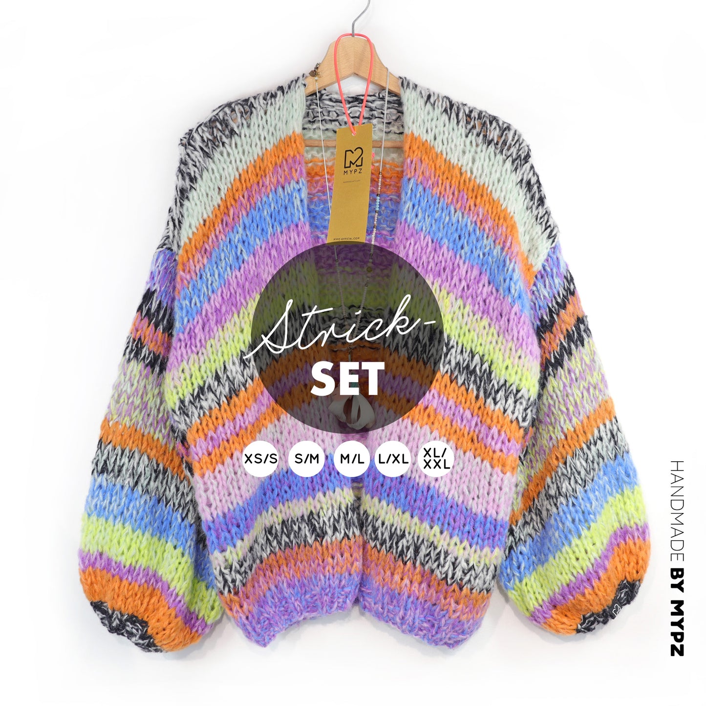 Strickset – MYPZ Chunky Alpaca Cardigan Fluffy No.12 (ENG-NL-DE)