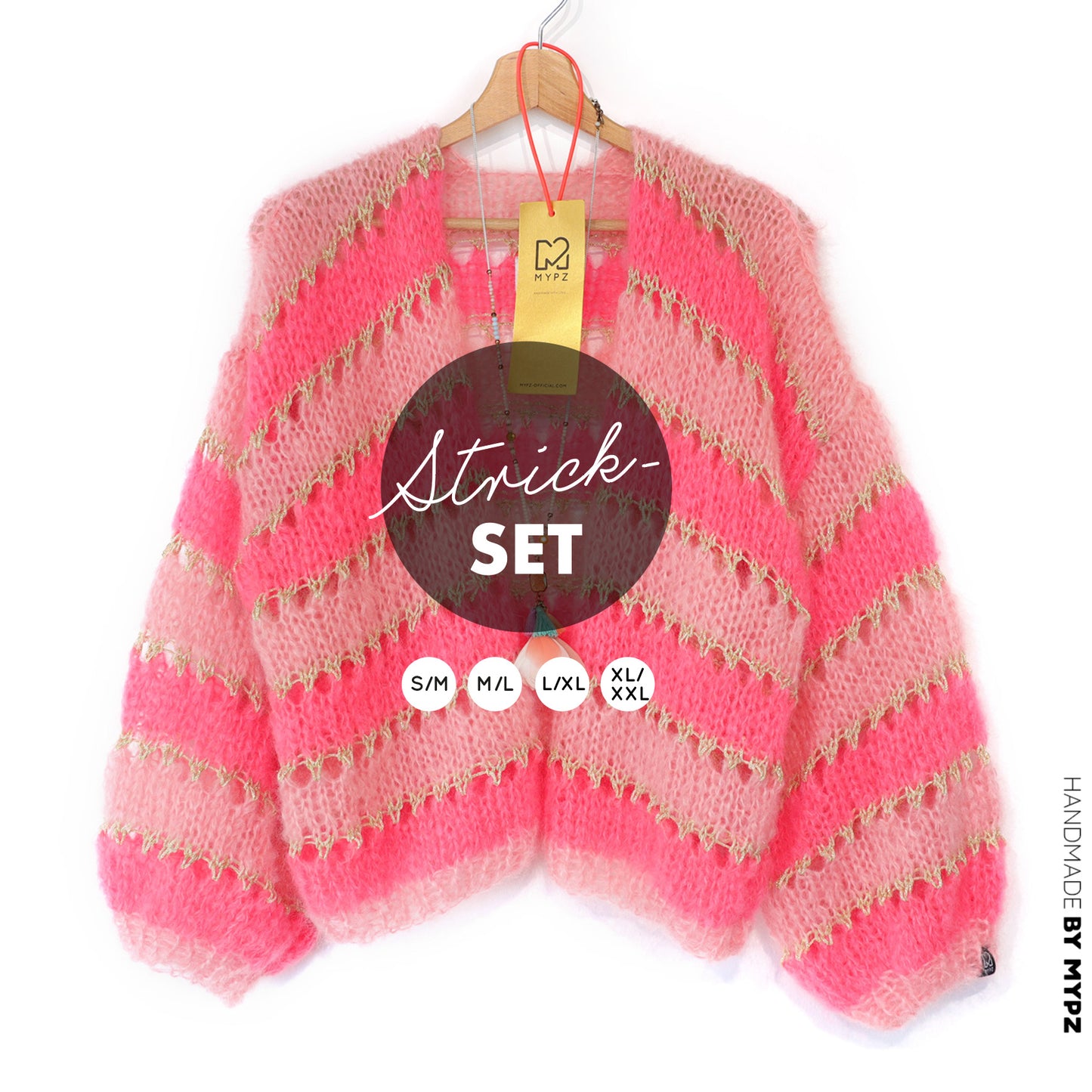 Strickset – MYPZ Kurz Light Mohair Cardigan Summerflow No10 (ENG-NL-DE)