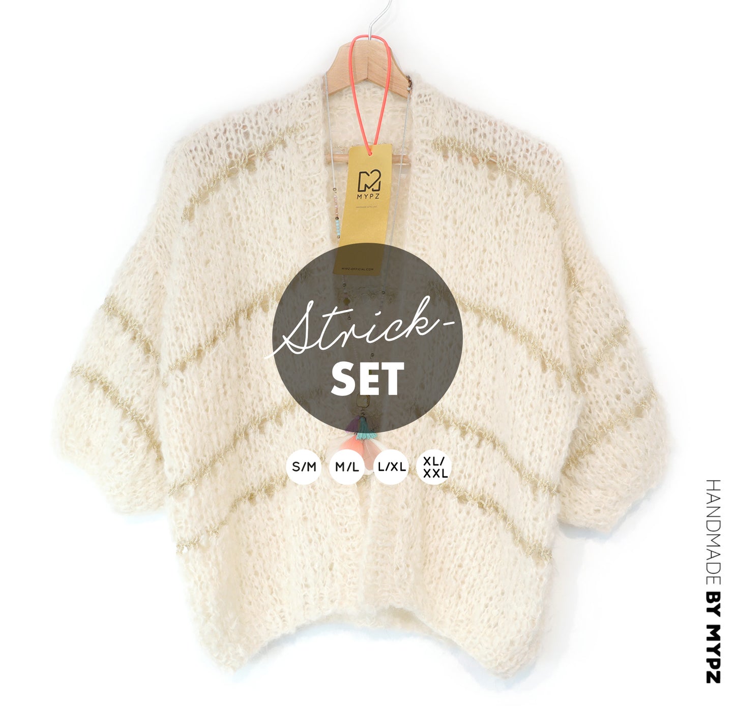 Strickset – MYPZ Light Alpaca Cardigan Morning Meadow No10 (ENG-NL-DE)