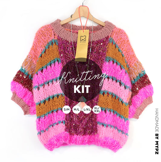 Strickset – MYPZ Light Alpaca Mohair Top Wildberry No10 (ENG-NL-DE)