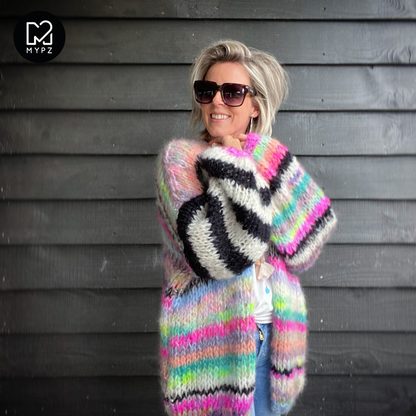 Strickanleitung– MYPZ Chunky Mohair Cardigan Indian Summer No.15 (ENG-NL-DE-NO)