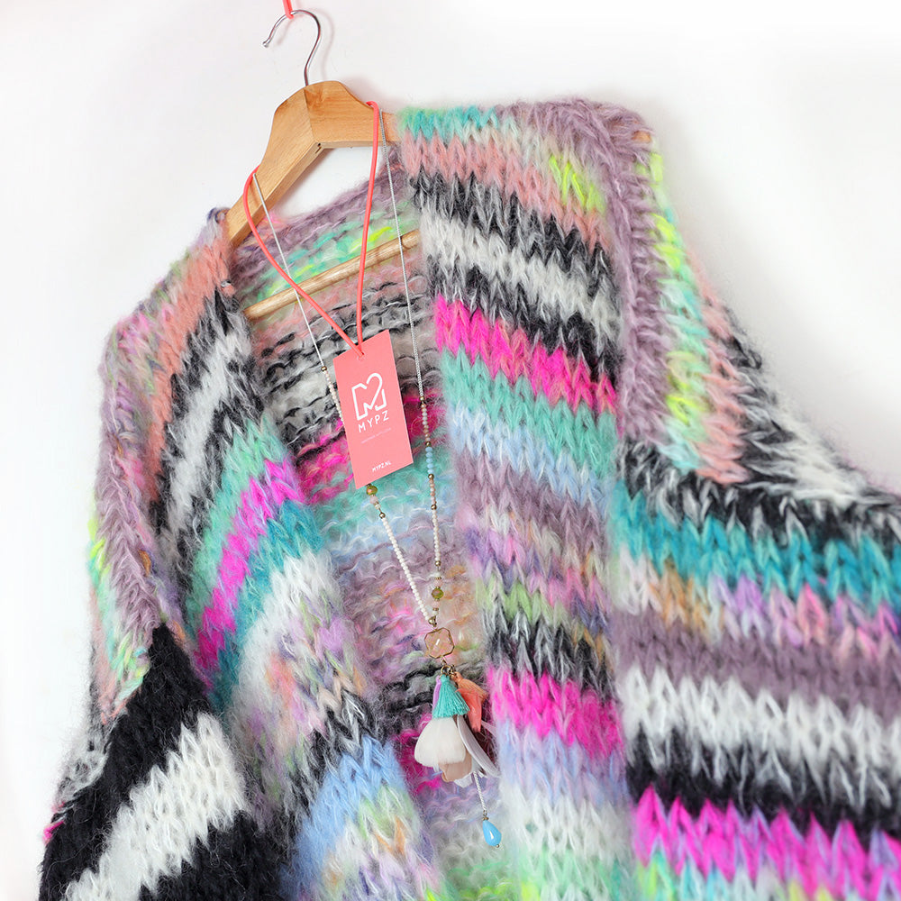 Strickanleitung– MYPZ Chunky Mohair Cardigan Indian Summer No.15 (ENG-NL-DE-NO)