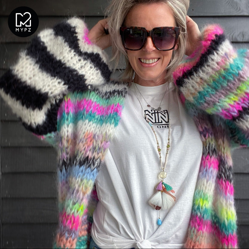 Strickanleitung– MYPZ Chunky Mohair Cardigan Indian Summer No.15 (ENG-NL-DE-NO)