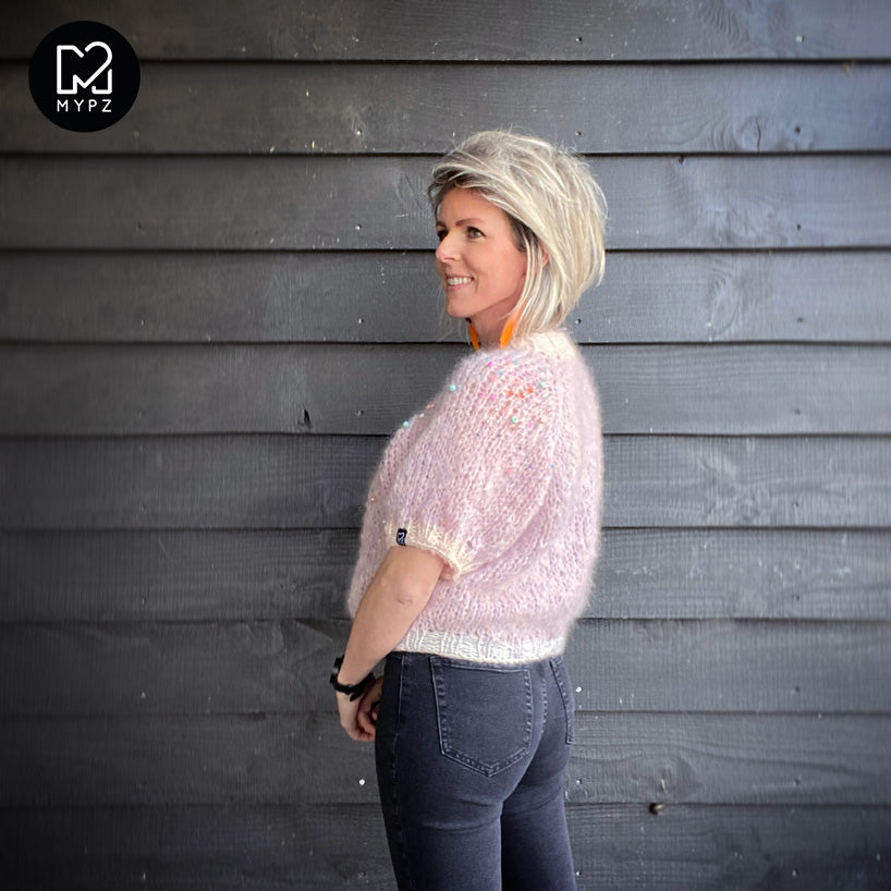 Strickpaket – MYPZ leichter Top-Down-Pullover Diamonds and Pearls No10 (ENG-NL)