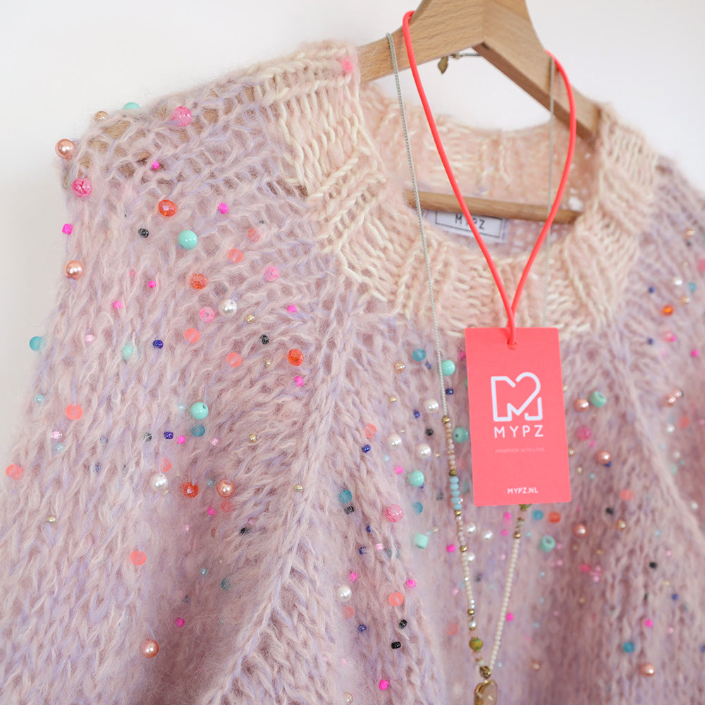 Strickpaket – MYPZ leichter Top-Down-Pullover Diamonds and Pearls No10 (ENG-NL)