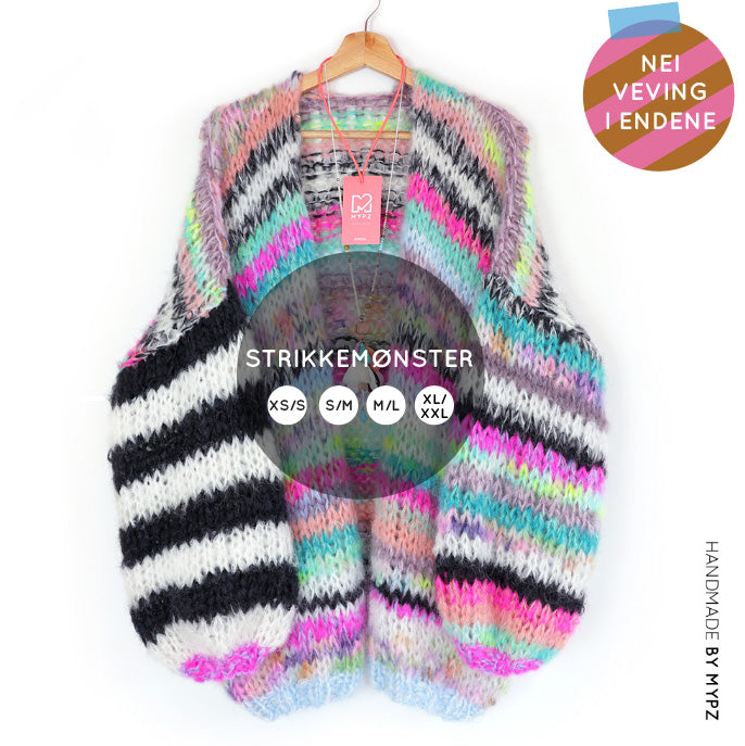 Strickanleitung– MYPZ Chunky Mohair Cardigan Indian Summer No.15 (ENG-NL-DE-NO)