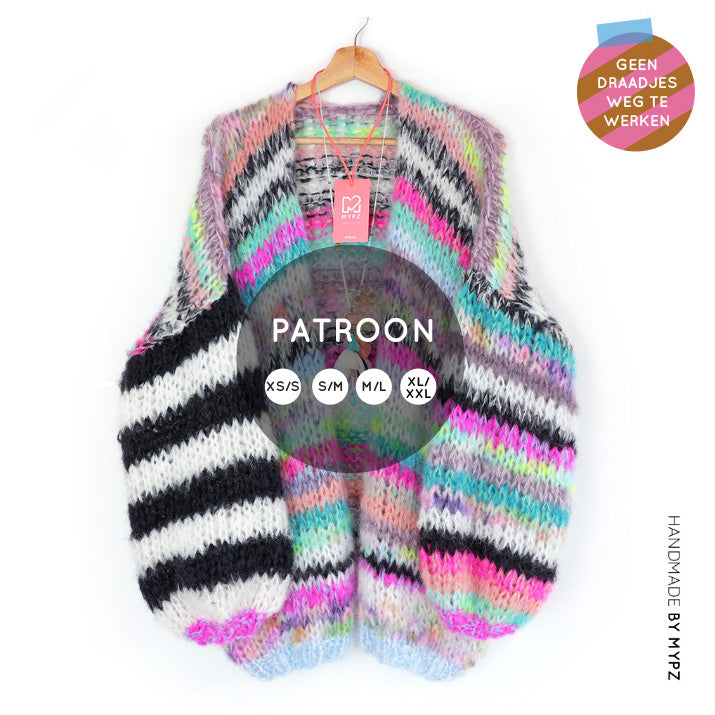 Strickanleitung– MYPZ Chunky Mohair Cardigan Indian Summer No.15 (ENG-NL-DE-NO)