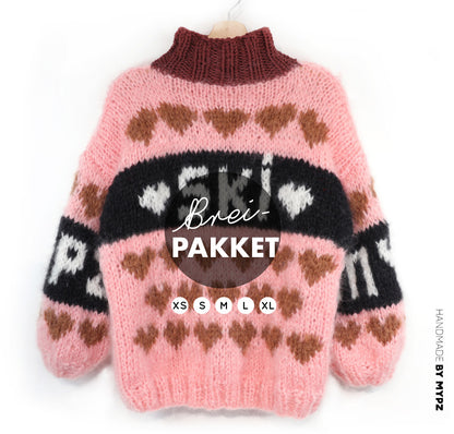 Strickset – MYPZ Chunky Mohair Pullover Alpine Blue No.9 (ENG-NL-DE)