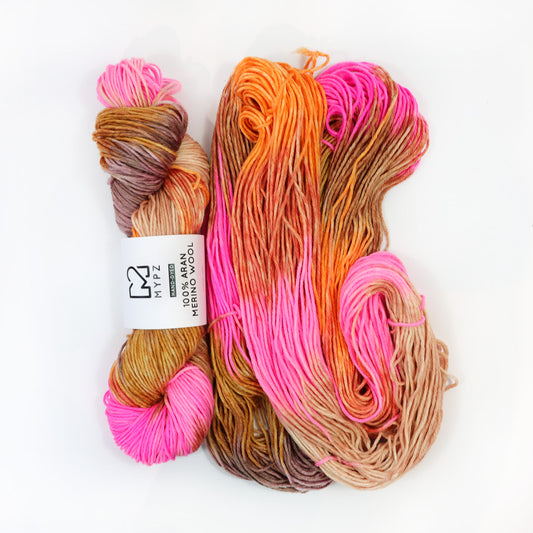 MYPZ Hand-dyed 100% Aran Merino Wool – Pecan