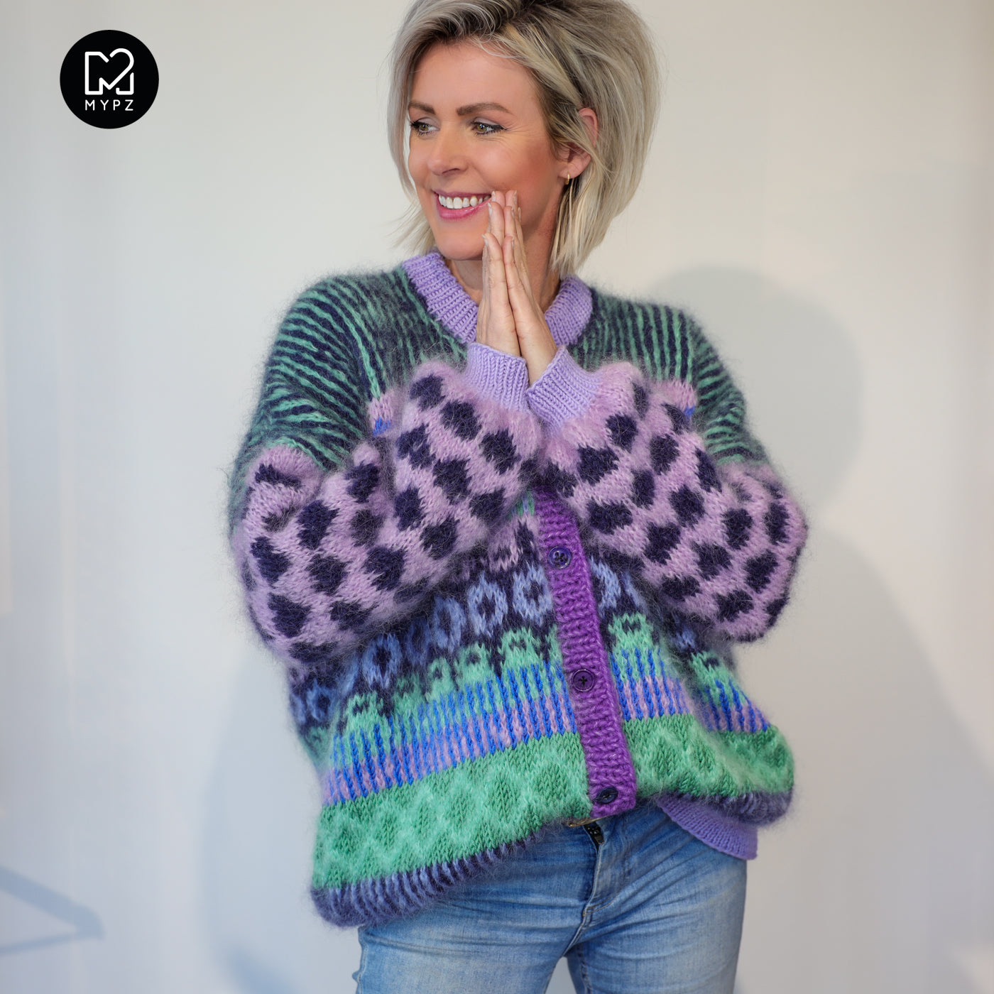 Strickanleitung – MYPZ Cardigan True Blue No6 (ENG-NL-DE)