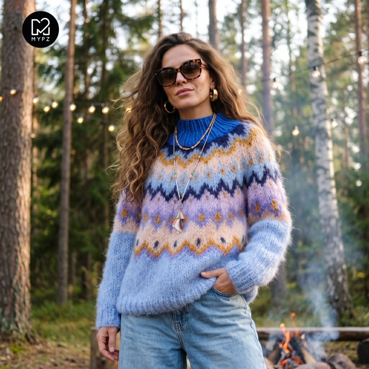 Strickset – MYPZ Chunky Topdown Mohair-Pullover Heidelbeere Nr.12 (ENG-DE-NL-ES-FR-IT-DA-SV-NO)