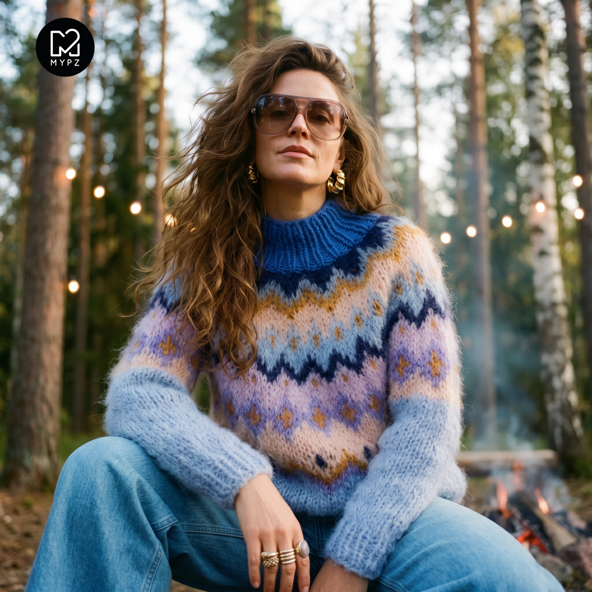Strickset – MYPZ Chunky Topdown Mohair-Pullover Heidelbeere Nr.12 (ENG-DE-NL-ES-FR-IT-DA-SV-NO)