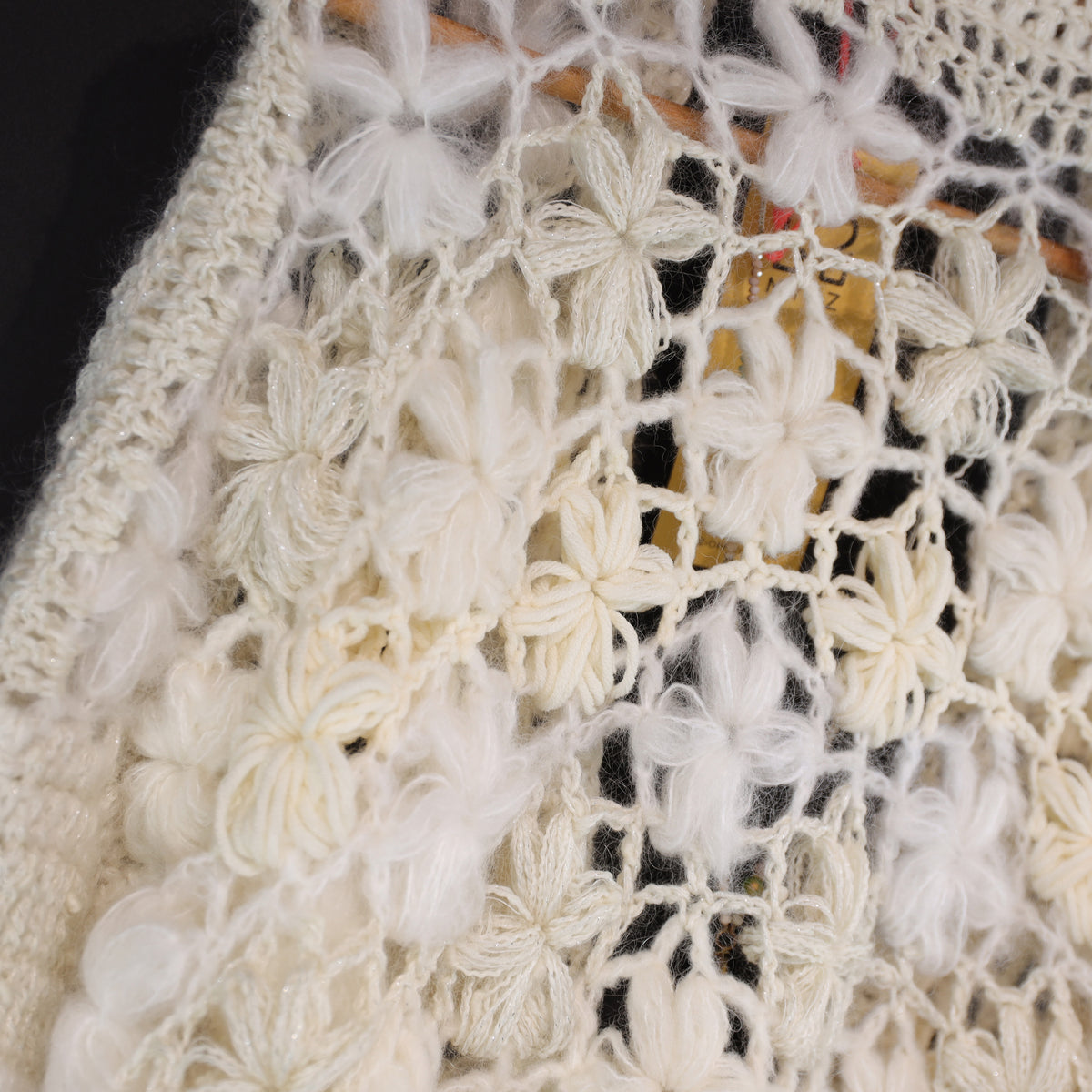 Häkelset - MYPZ kurzer Bomber-Cardigan Wildflower Off White (ENG-DE-NL-ES-FR-IT-DA-SV-NO)