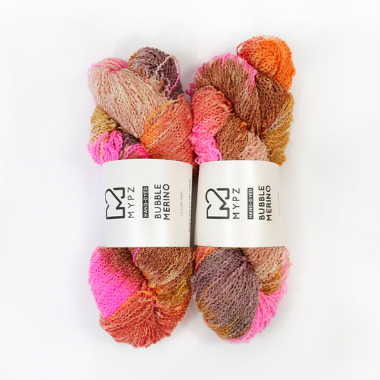 MYPZ Bubble Merino – hand-dyed Pecan