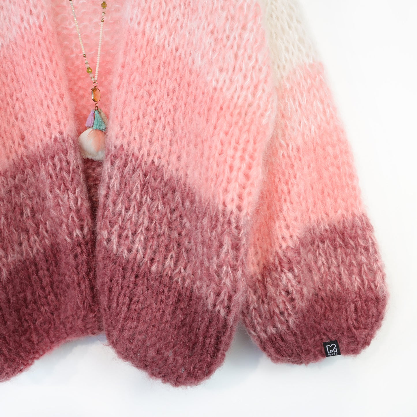 Strickset – MYPZ Chunky Mohair Cardigan Gradient Melon No. 15