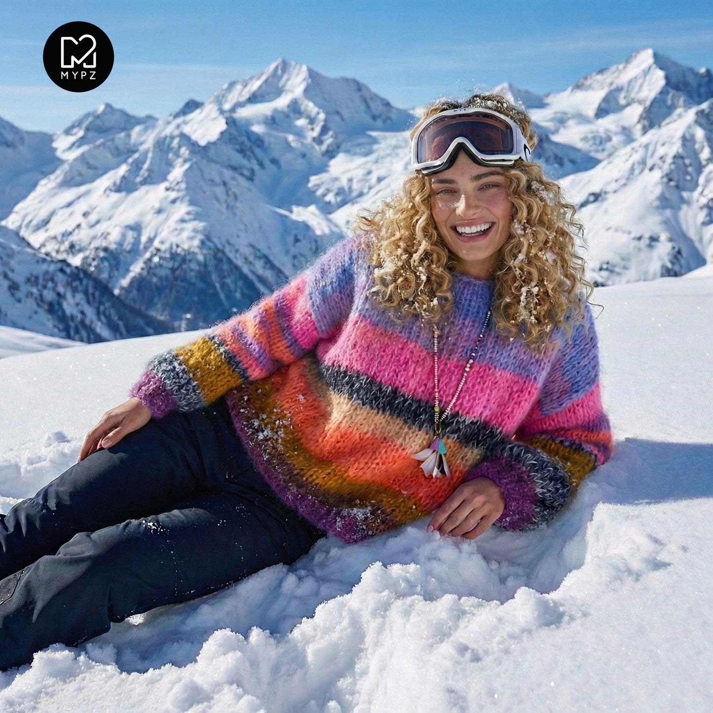 Strickset – MYPZ Basic Chunky Pullover Candy Heat No15 (ENG-NL-DE)