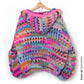 Knit pattern – MYPZ Chunky Mohair Rib Cardigan Confetti with hoodie No.12 (ENG-NL)