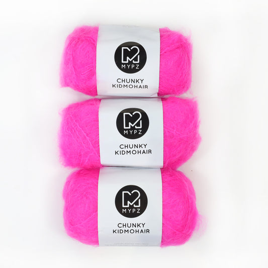 MYPZ Chunky Kidmohair DK – Neon Pink