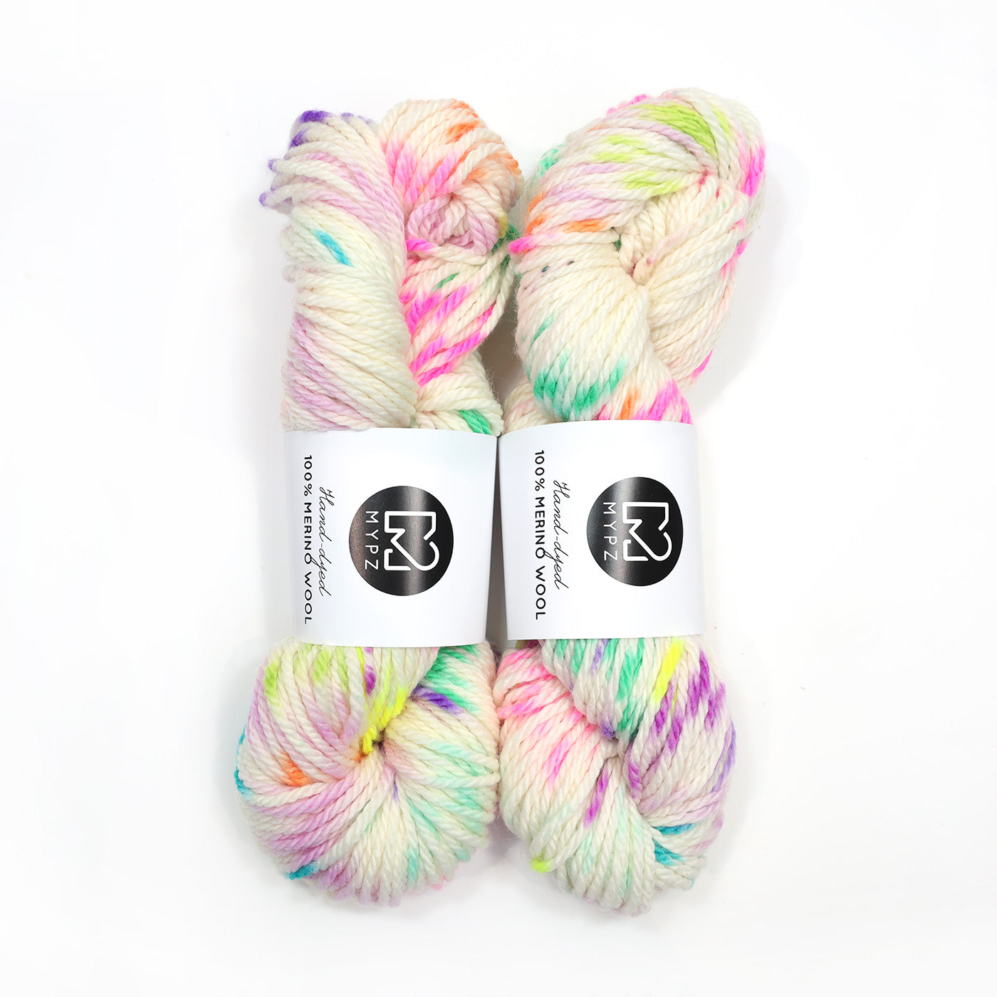 MYPZ Hand-dyed 100% Chunky Merino Wool – Happy Mess