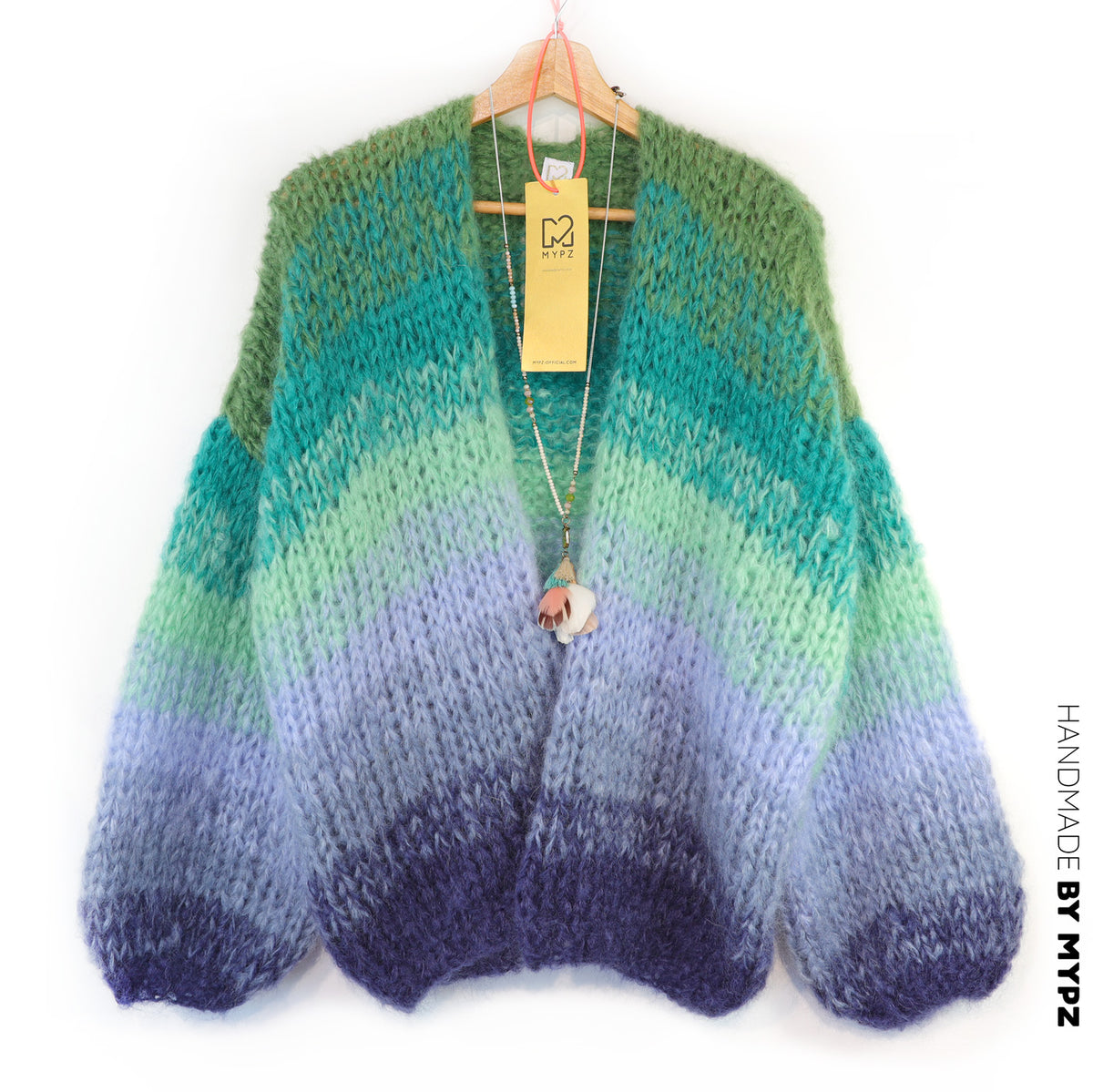 Strickanleitung – MYPZ Chunky-Mohair-Cardigan Mystic Lagoon Nr. 15 (ENG-DE-NL-ES-FR-IT-DA-SV-NO)