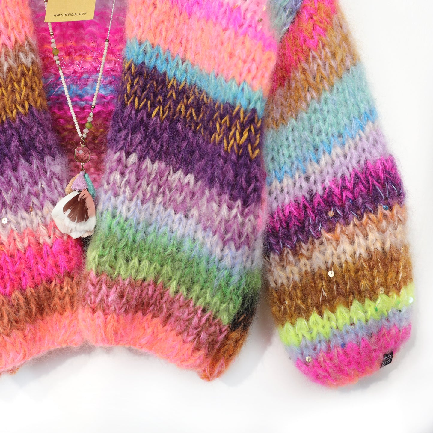 Strickanleitung – MYPZ Chunky Mohair Cardigan Unicorn Glow No12 (ENG-NL-DE)