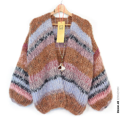 Knitting Kit – MYPZ Chunky Mohair Cardigan Walnut No.15 (ENG-DE-NL-ES-FR-IT-DA-SV-NO)