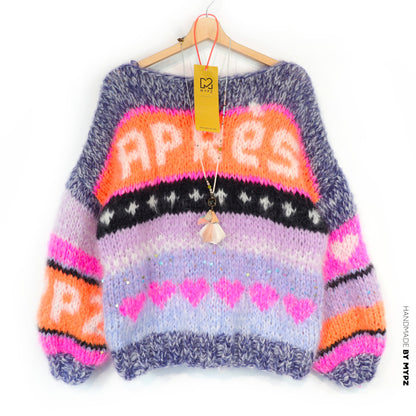 Strickanleitung – MYPZ Chunky Mohair Pullover Après Ski No.9 (ENG-NL-DE)