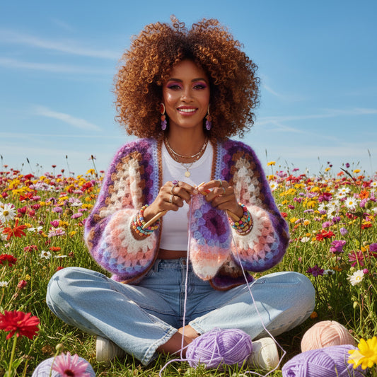 Häkelanleitung - MYPZ Hexagon Cardigan Pink Vibes (ENG-NL-DE)